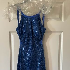 Sparkly blue prom dress size 12
